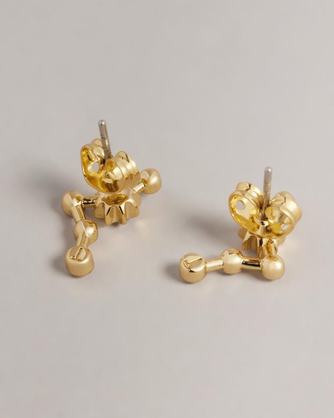 Boucles d'Oreilles Ted Baker Celestial Crystal Stud Earring Doré Femme | CYA-40328766